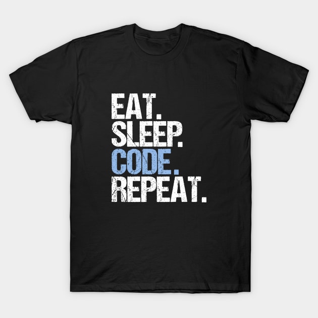 Eat Sleep Code Repeat T-Shirt by hoopoe